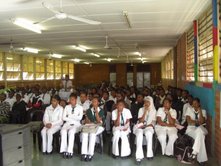 Grade XI Learners attending Motivation Class conducted by Swami Vimokshananda