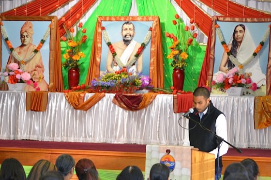 Y Rugunandan, a youth speaker, delivered a message entitled “Swami Vivekananda’s Laws of Life”.