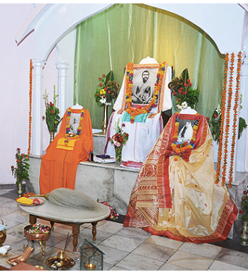 The beautiful shrine of Kanpur ashram